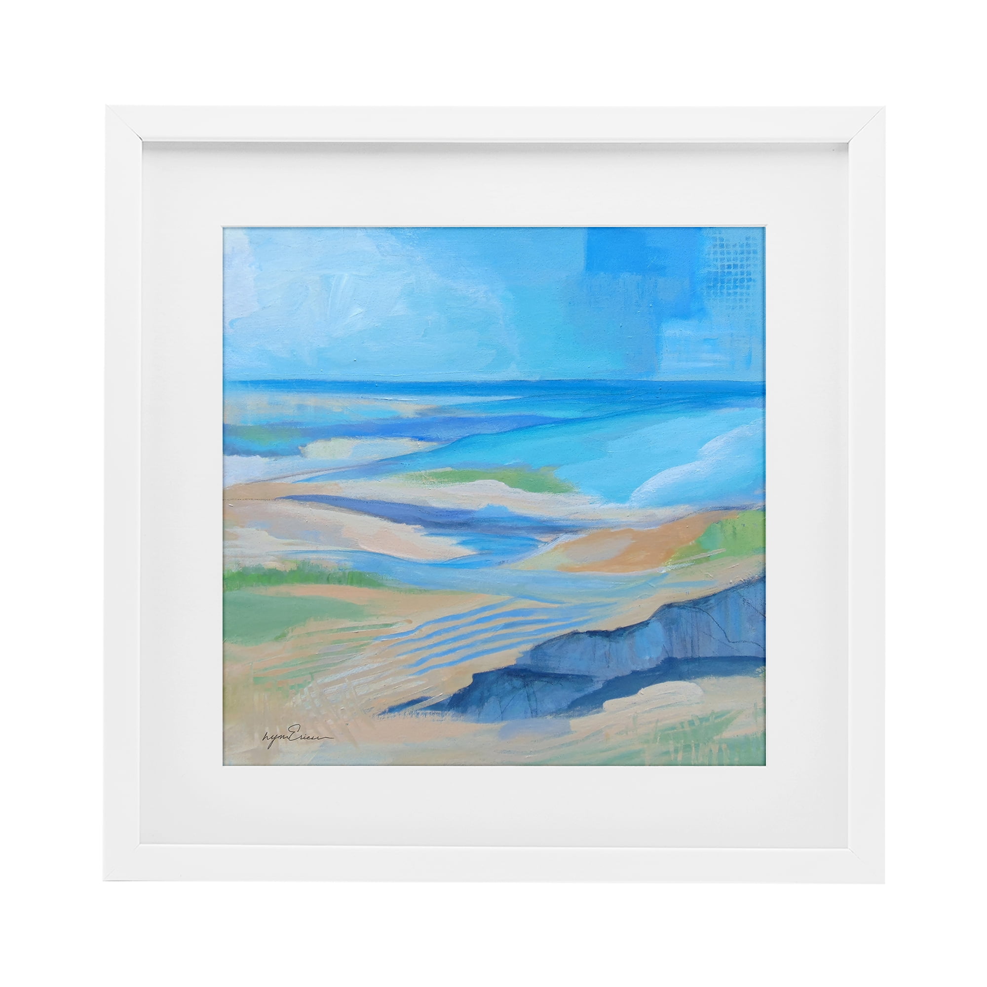 Stupell Industries After The Storm Beachscape White Framed Print Under Glass, design by Lynn Ericson Fine Art
