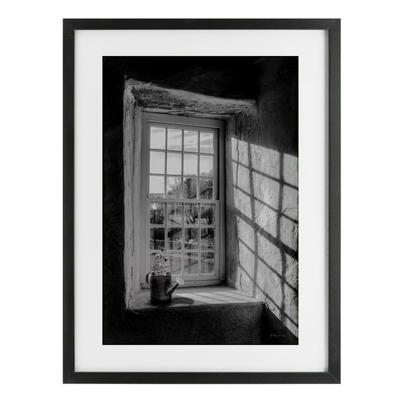Stupell Industries Afternoon D'Light Window View Black Framed Print Under Glass, design by Robin-Lee Viera