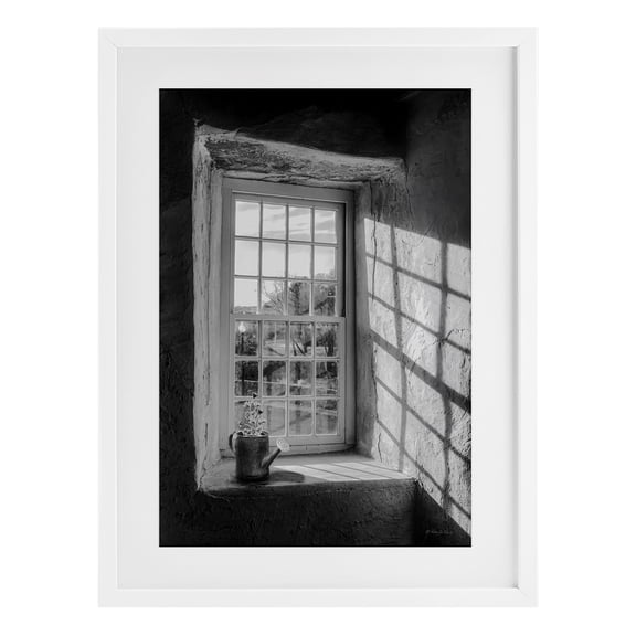 Stupell Industries Afternoon D'Light Window View White Framed Print Under Glass, design by Robin-Lee Viera