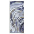 thumbnail image 1 of Stupell Industries Agate Crystal Pattern Abstract Design Abstract Painting Black Framed Art Print Wall Art, 10 x 24, 1 of 9
