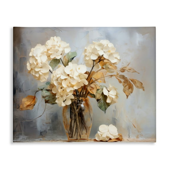 Stupell Industries Aged With Grace Hydrangeas Canvas Wall Art design by LSR Creative Studio, 30 x 40