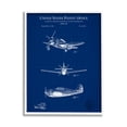 thumbnail image 1 of Stupell Industries Airplane Diagram Blueprint Chart Graphic Art White Framed Art Print Wall Art, Design by Karl Hronek, 1 of 7
