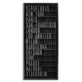 thumbnail image 1 of Stupell Industries Modern Airport Departures Major Cities Black Floating Frame Canvas Art, 14 x 31, by SunDance Group LLC, 1 of 8