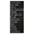thumbnail image 1 of Stupell Industries Airport Departures Major Cities Cities & Countries Painting Wrapped Canvas Art Print Wall Art, 13 x 30, 1 of 8