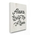 thumbnail image 1 of Stupell Industries Alexa Bring Me Beer Distressed Kitchen Sign Design by Daphne Polselli, 36" x 48", 1 of 1