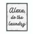 thumbnail image 1 of Stupell Industries Alexa Do The Laundry Funny Bathroom Gray Word Design Framed Wall Art by Daphne Polselli, 1 of 8