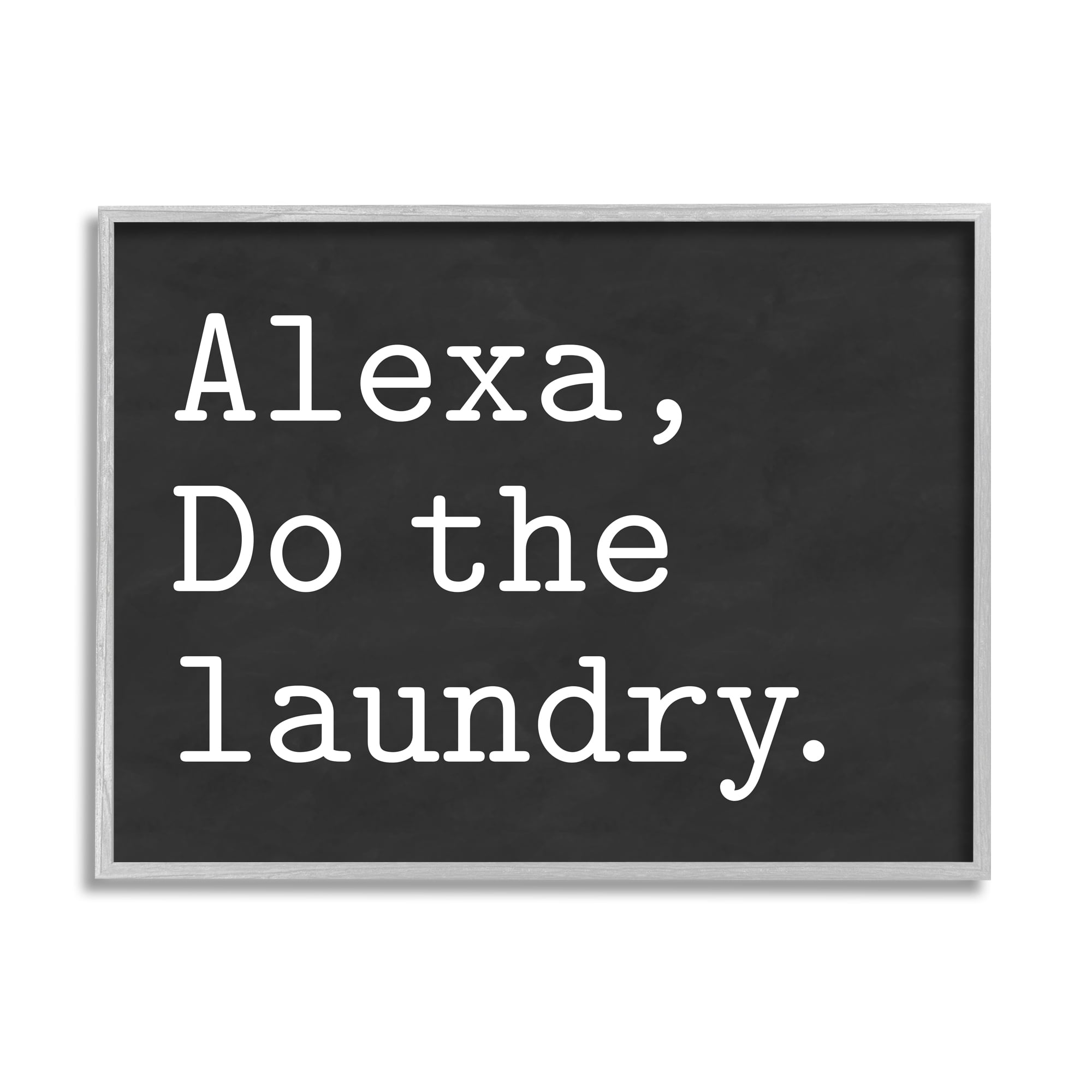 Stupell Industries Alexa, Do the Laundry Phrase Modern Minimal Typography, 16 x 20, Designed by Lettered and Lined