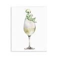 thumbnail image 1 of Stupell Industries Alien Perched on Champagne Glass Food & Beverage Painting Unframed Art Print Wall Art, 11 x 14, 1 of 7