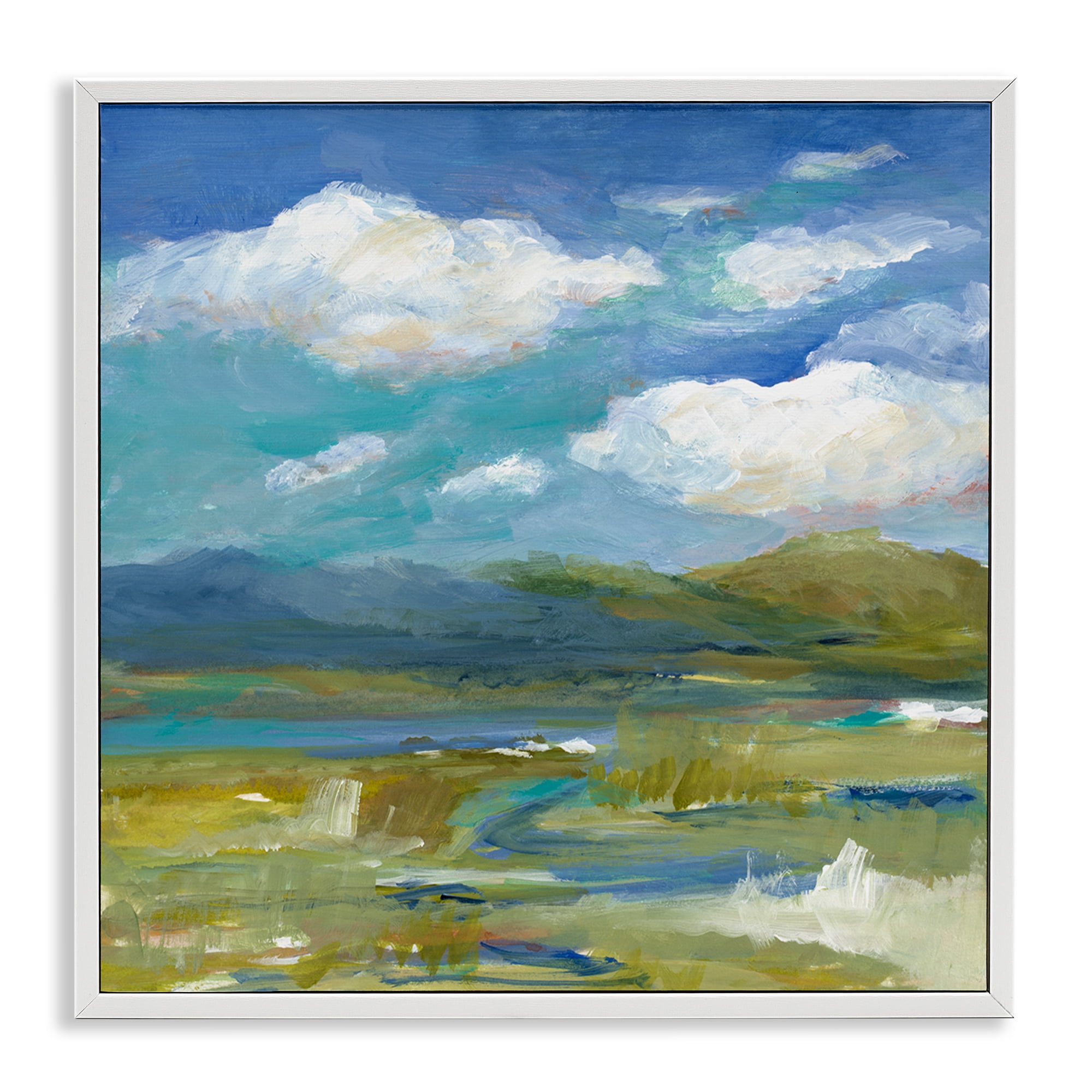 Stupell Industries All Its Beauty Landscape Nautical & Beach Painting White Framed Art Print Wall Art, 12 x 12