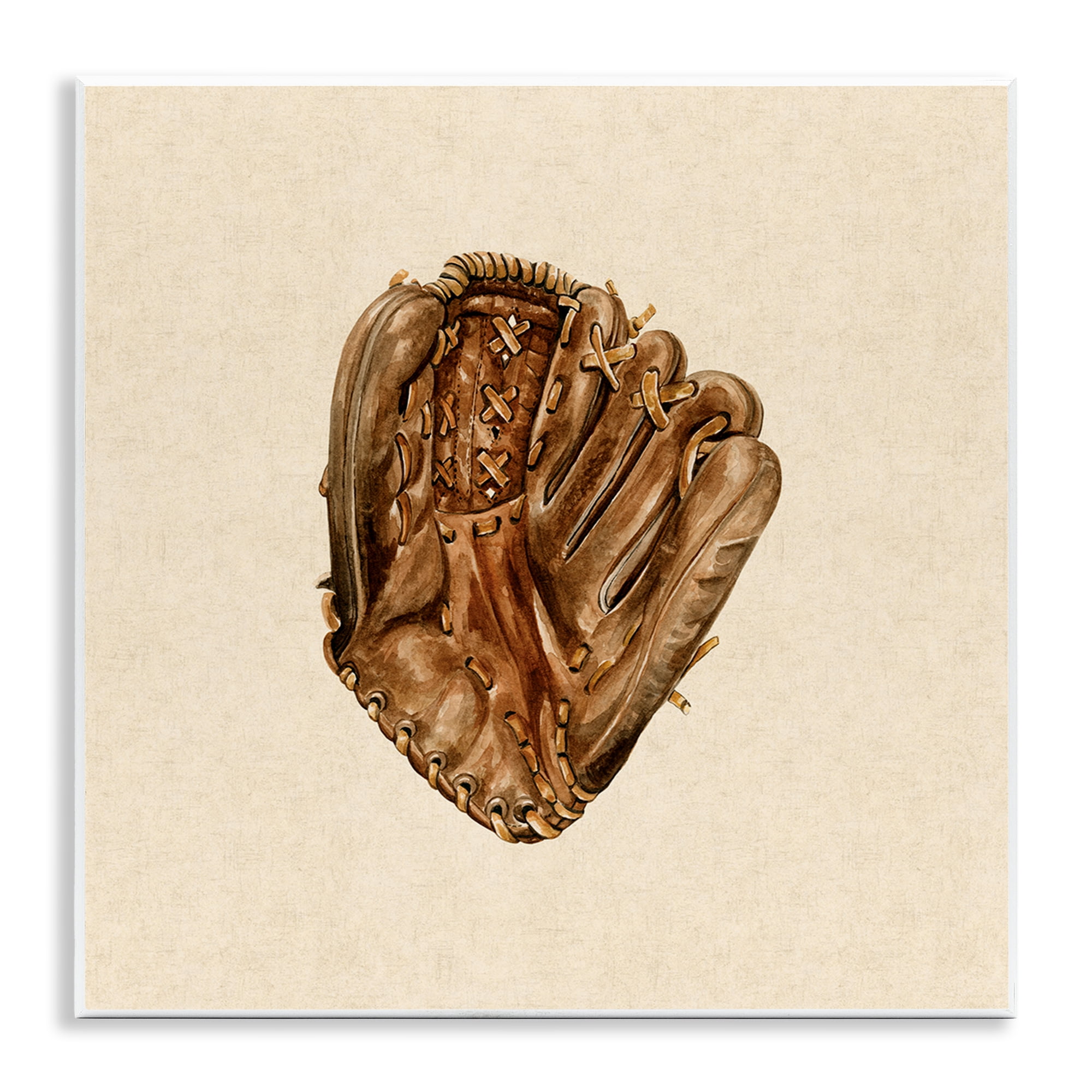 Stupell Industries All Star Baseball Glove Wall Plaque Art, design by Bethany Sandoval