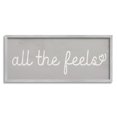 thumbnail image 1 of Stupell Industries All The Feels Cute Phrase Heart Icon Typography Modern Painting Gray Framed Art Print Wall Art, 13 x 30, Design by Daphne Polselli, 1 of 7