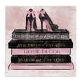 Stupell Industries All Things Fashion Book Stack Canvas Wall Art ...