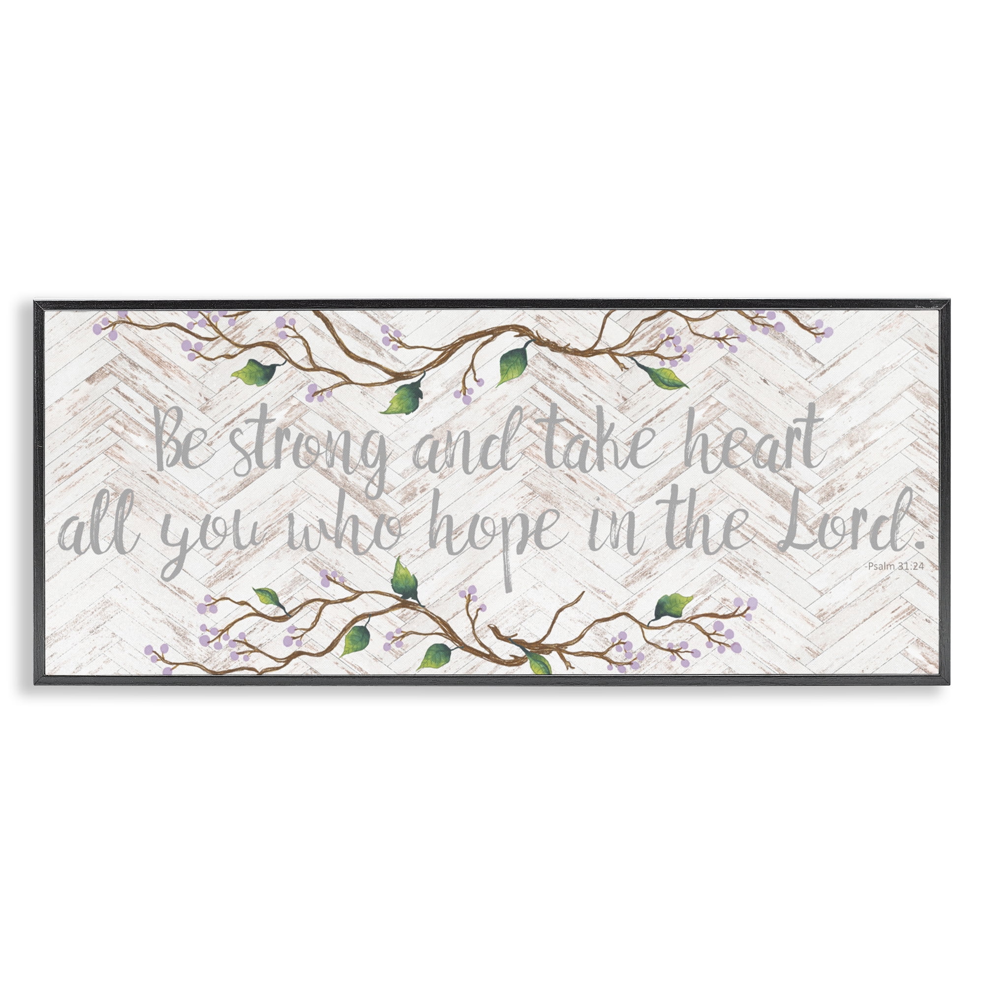 Stupell Industries All You Who Hope Black Framed Giclee Art, design by Elizabeth Medley
