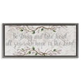 thumbnail image 1 of Stupell Industries Traditional All You Who Hope Gray Floating Frame Canvas Art, 25 x 11, by Elizabeth Medley, 1 of 8
