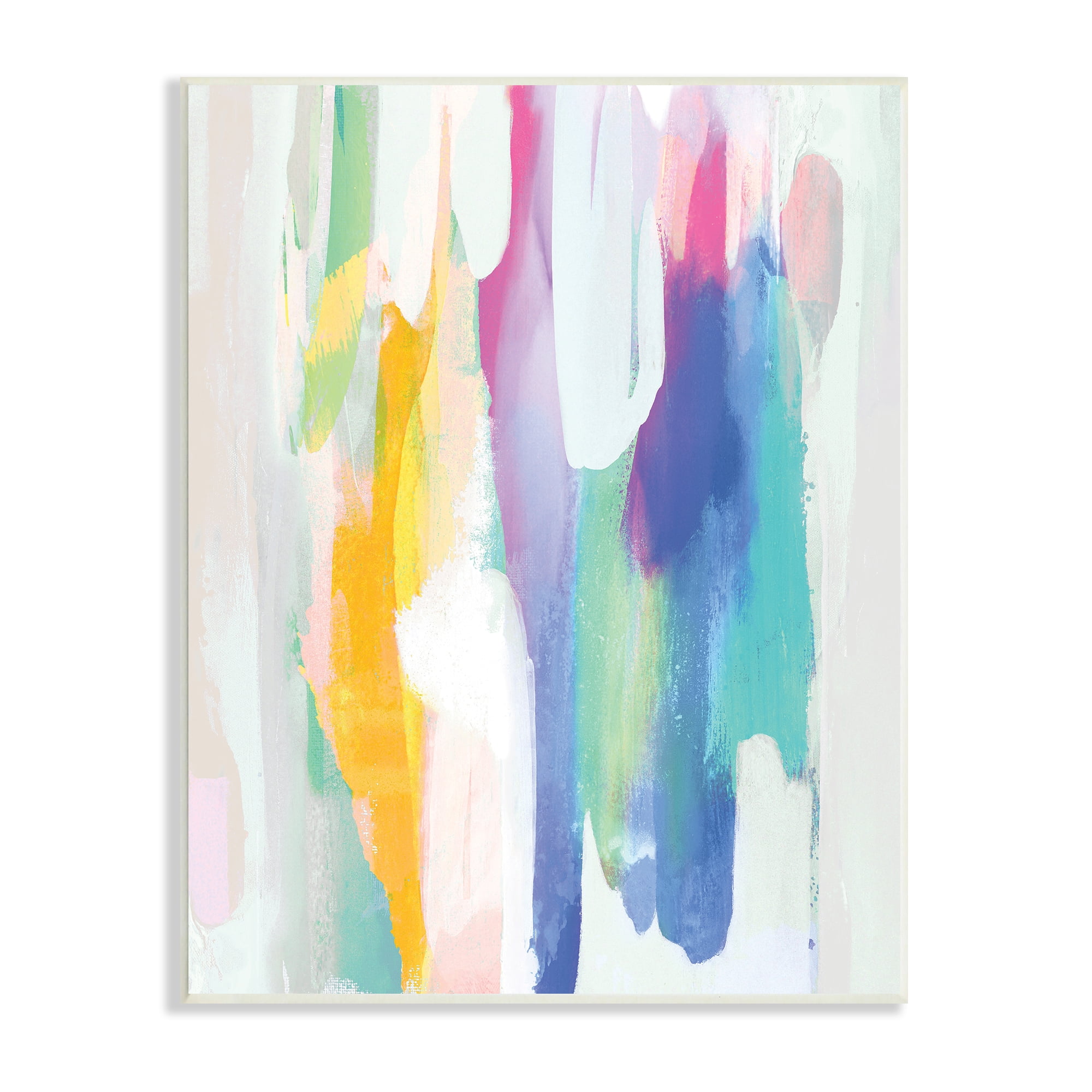 Stupell Industries Alluring Rainbow Tones Abstract Layered Shapes, 13 x 19, Designed by Jackie Hanson