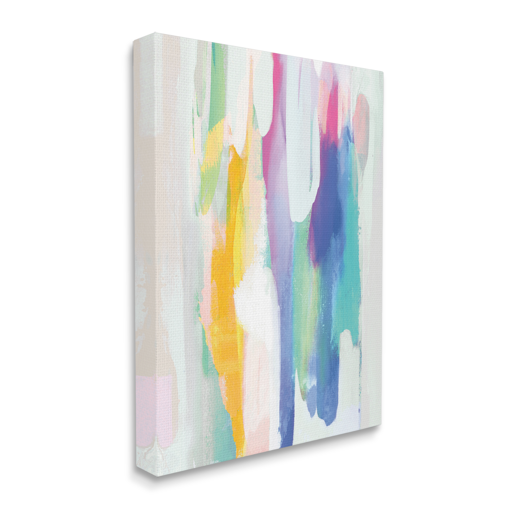 Stupell Industries Alluring Rainbow Tones Abstract Layered Shapes, 30 x 40, Designed by Jackie Hanson