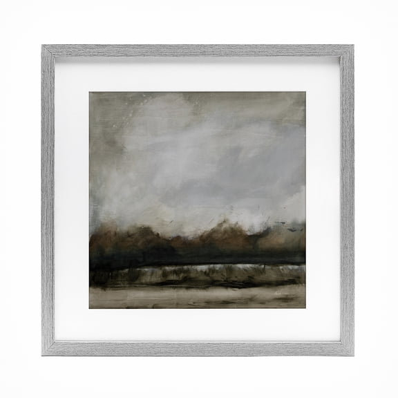 Stupell Industries Along The Canal Landscape Gray Framed Print Under Glass design by Pamela Munger, 13 x 13