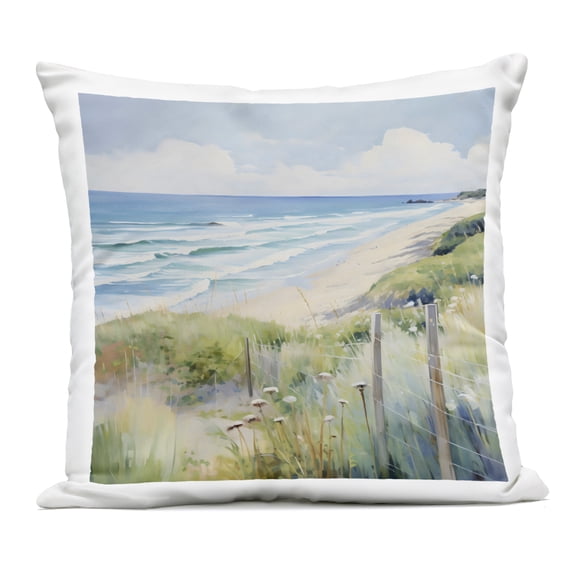 Stupell Industries Along The Coast Scenic View Outdoor Printed Pillow design by Creative Studio, 18 x 7 x 18