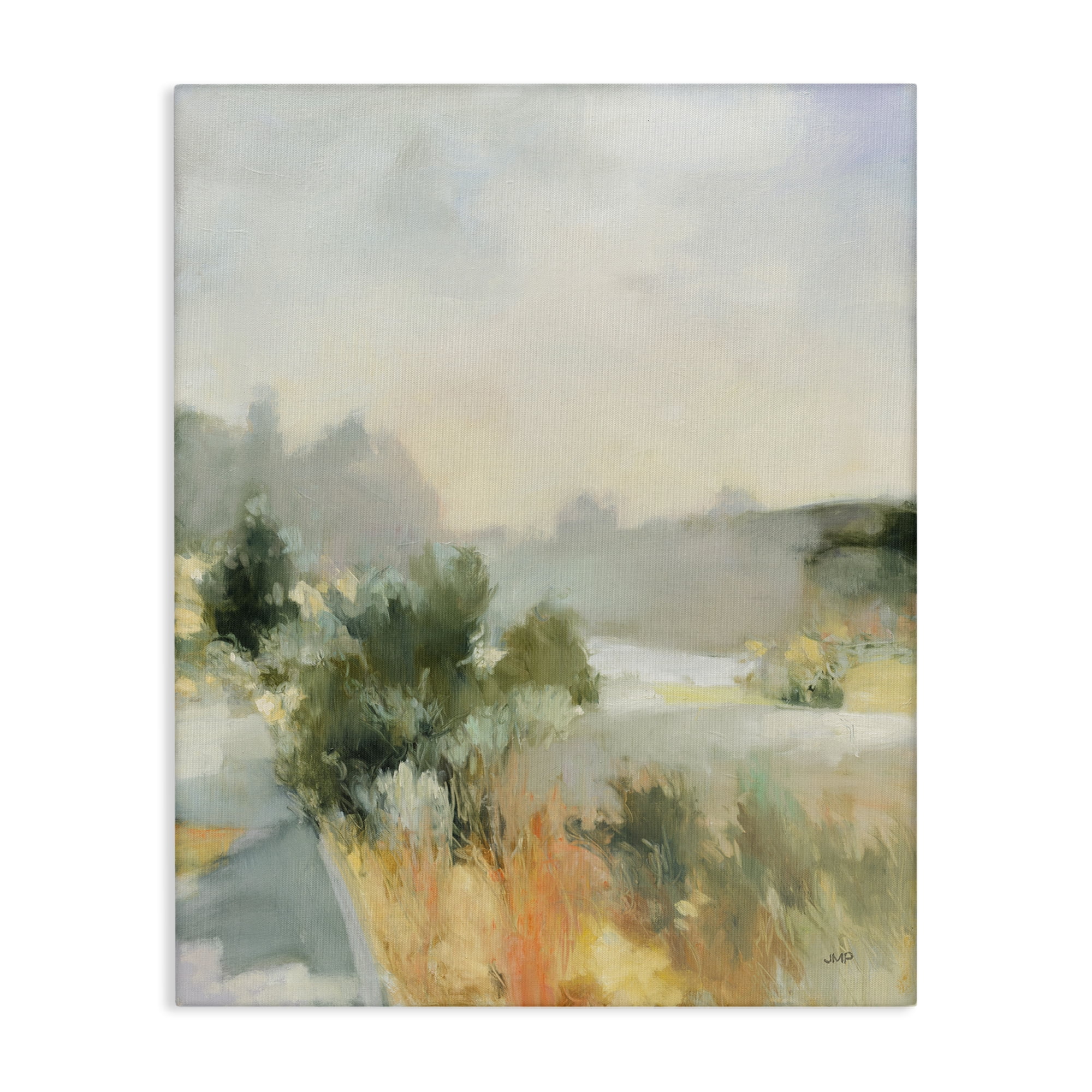 Stupell Industries Along The Path Landscape Landscape & Nature Painting Wrapped Canvas Art Print Wall Art, 16 x 20