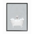 thumbnail image 1 of Stupell Industries Alpaca Blue Bath Cute Animal Design Graphic Art Black Framed Art Print Wall Art, 11x14, by Leah Straatsma, 1 of 6