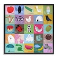 thumbnail image 1 of Stupell Industries Modern Alphabet Learning First Words Black Framed Giclee Art, 17 x 17, by Carla Daly, 1 of 8