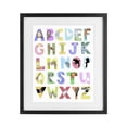 thumbnail image 1 of Stupell Industries Contemporary Alphabet Shapes with Animals Black Framed Print Under Glass, 13 x 16, by Carla Daly, 1 of 8