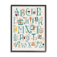 thumbnail image 1 of Stupell Industries Alphabet of Foods Vintage Kitchen Letter Chart Food & Beverage Painting Black Framed Art Print Wall Art, 11 x 14, 1 of 7