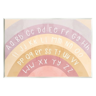 Stupell Industries Alphabet on Muted Arches Landscape Painting Unframed Art Print Wall Art, 15 x 10