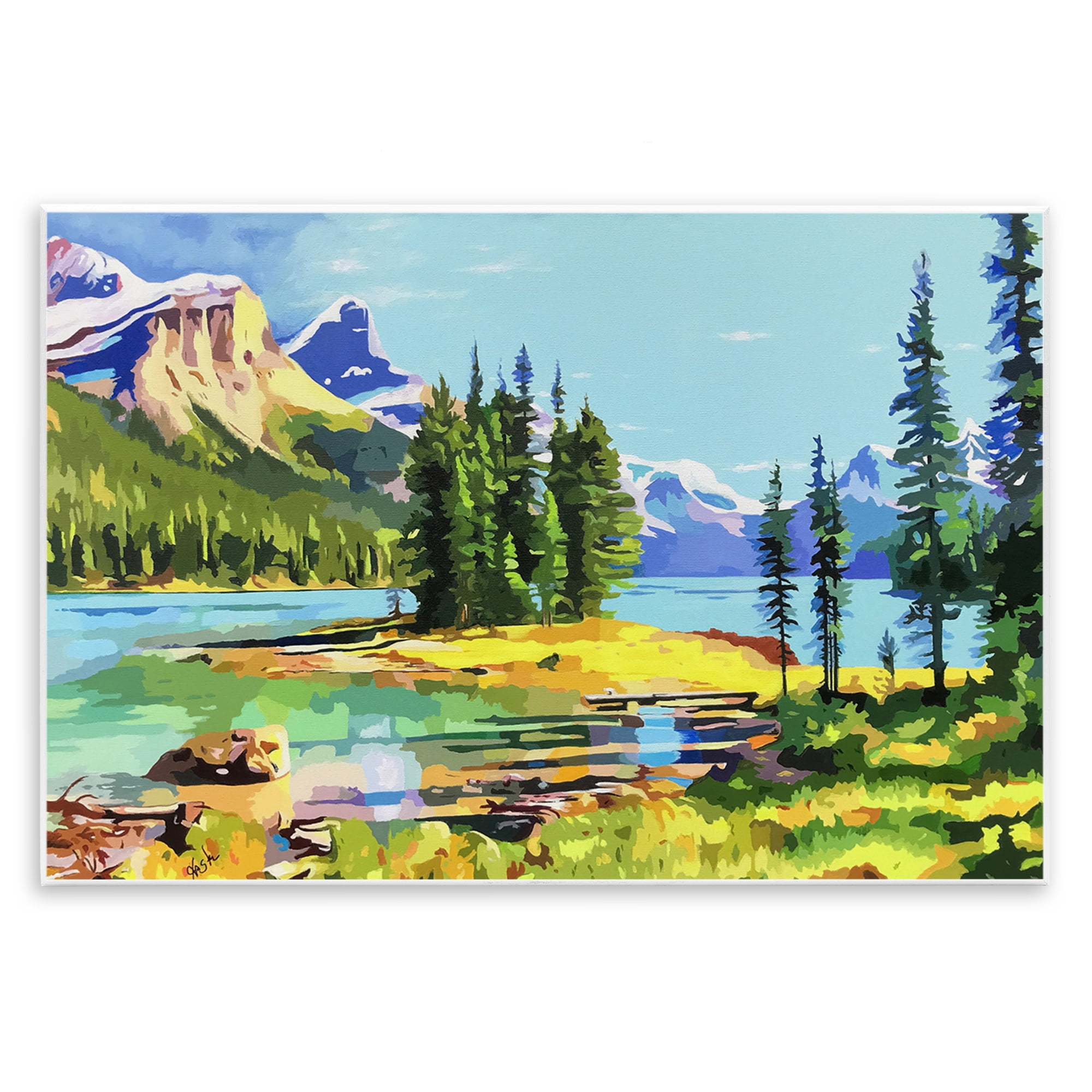 Stupell Industries Alpine Mountain Solitude Wall Plaque Art, design by John Jaster