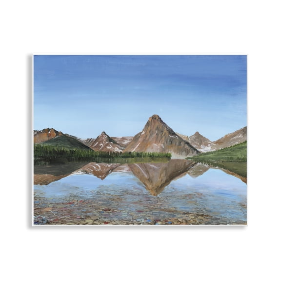 Stupell Industries Alpine Reflection Peaks Wall Plaque Art design by Georgie Harrison, 11 x 14