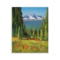Stupell Industries Alpine Valley Meadow Landscape & Nature Painting Unframed Art Print Wall Art, 11 x 14