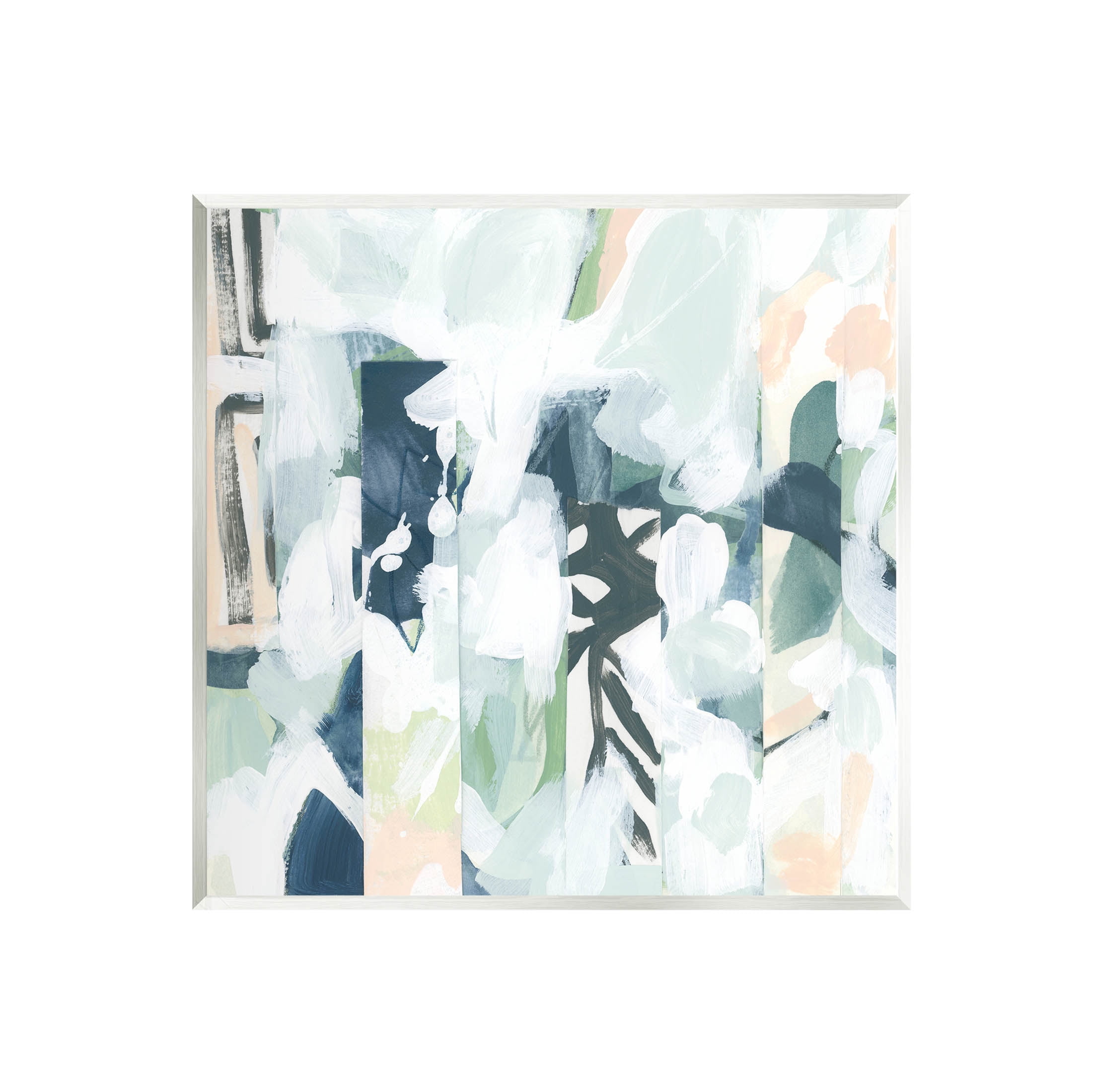 Stupell Industries Alternating Abstract Shapes Composition Painting Unframed Art Print Wall Art, Design by June Erica Vess