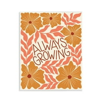 Stupell Industries Always Growing Funky Florals Plants & Flowers Painting Unframed Art Print Wall Art, 11 x 14