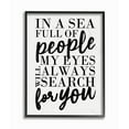 thumbnail image 1 of Stupell Industries Always Search For You Romantic Family Word Design Framed Wall Art by Erica Billups, 1 of 6