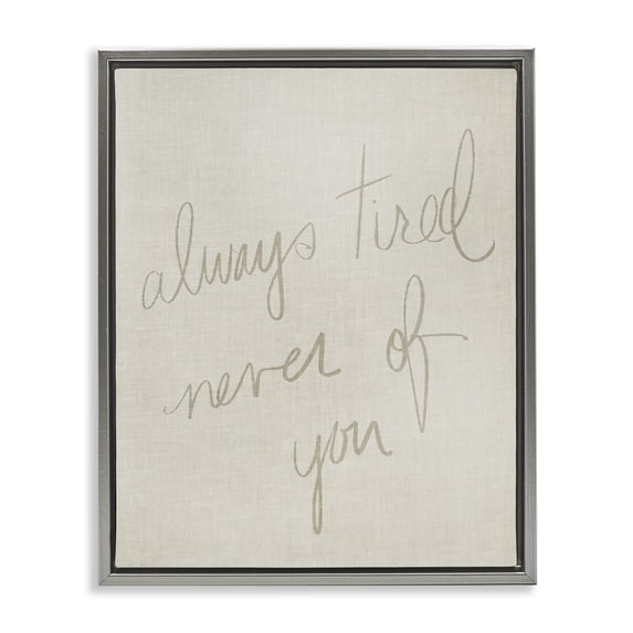 Stupell Industries Farmhouse Gray Floating Frame Canvas Art, 25 x 31, by Lil' Rue