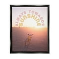 thumbnail image 1 of Stupell Industries Always Towards Sunshine Phrase Transportation Painting Black Floater Framed Art Print Wall Art, 25 x 31, 1 of 10