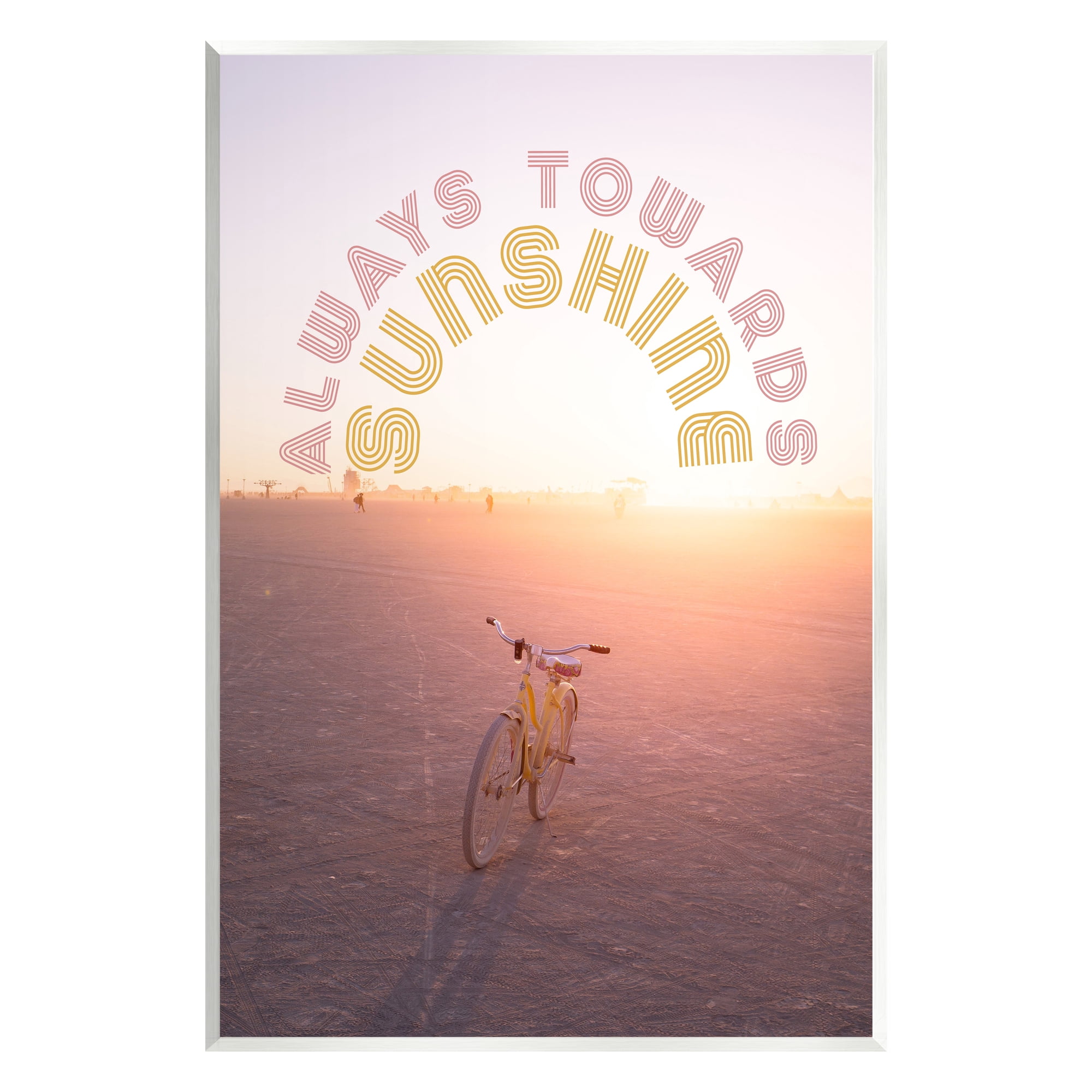 Stupell Industries Always Towards Sunshine Phrase Transportation Painting Unframed Art Print Wall Art, 10 x 15