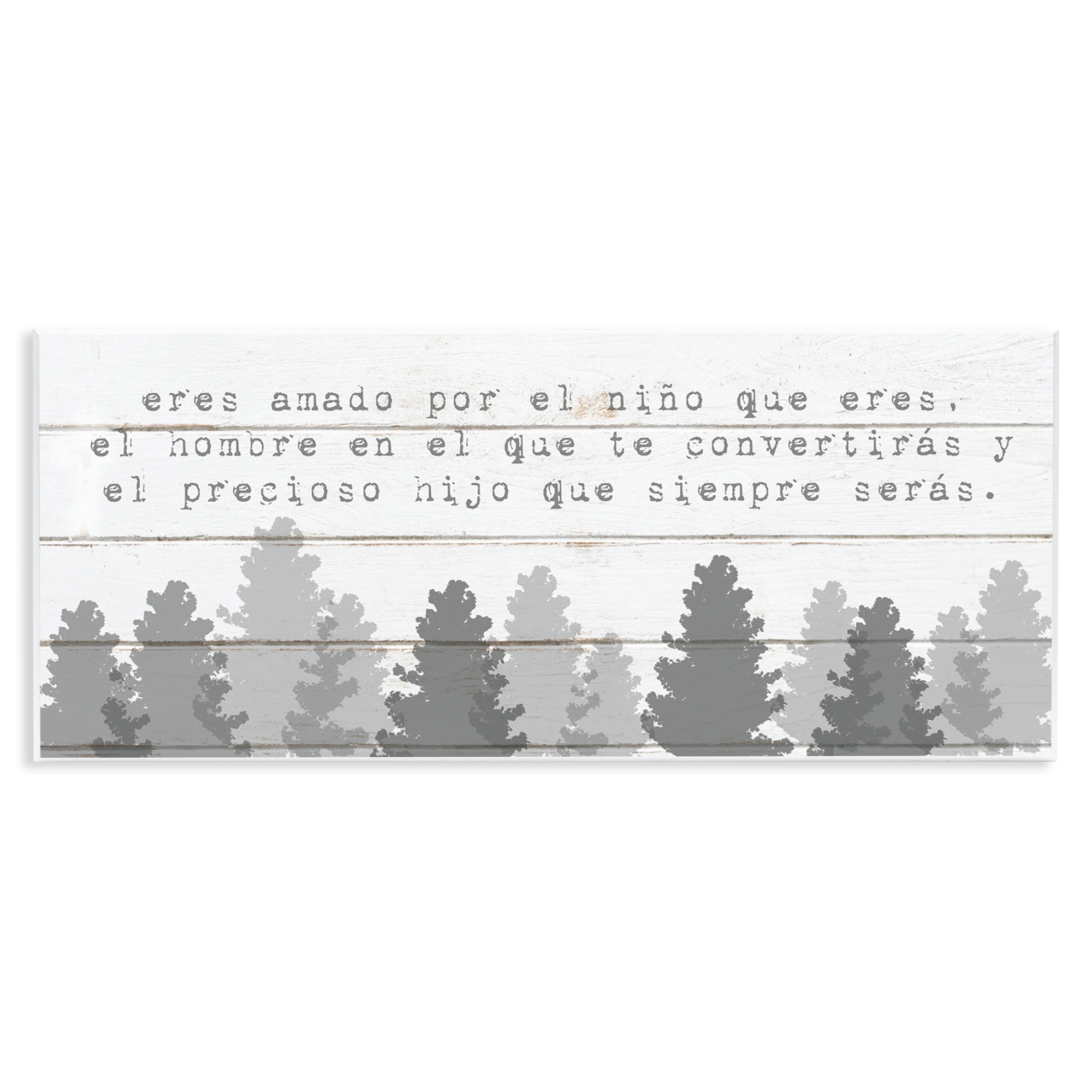 Stupell Industries Amado Niño, Futuro Hombre Inspirational Quotes & Sayings Painting Unframed Art Print Wall Art, 17 x 7
