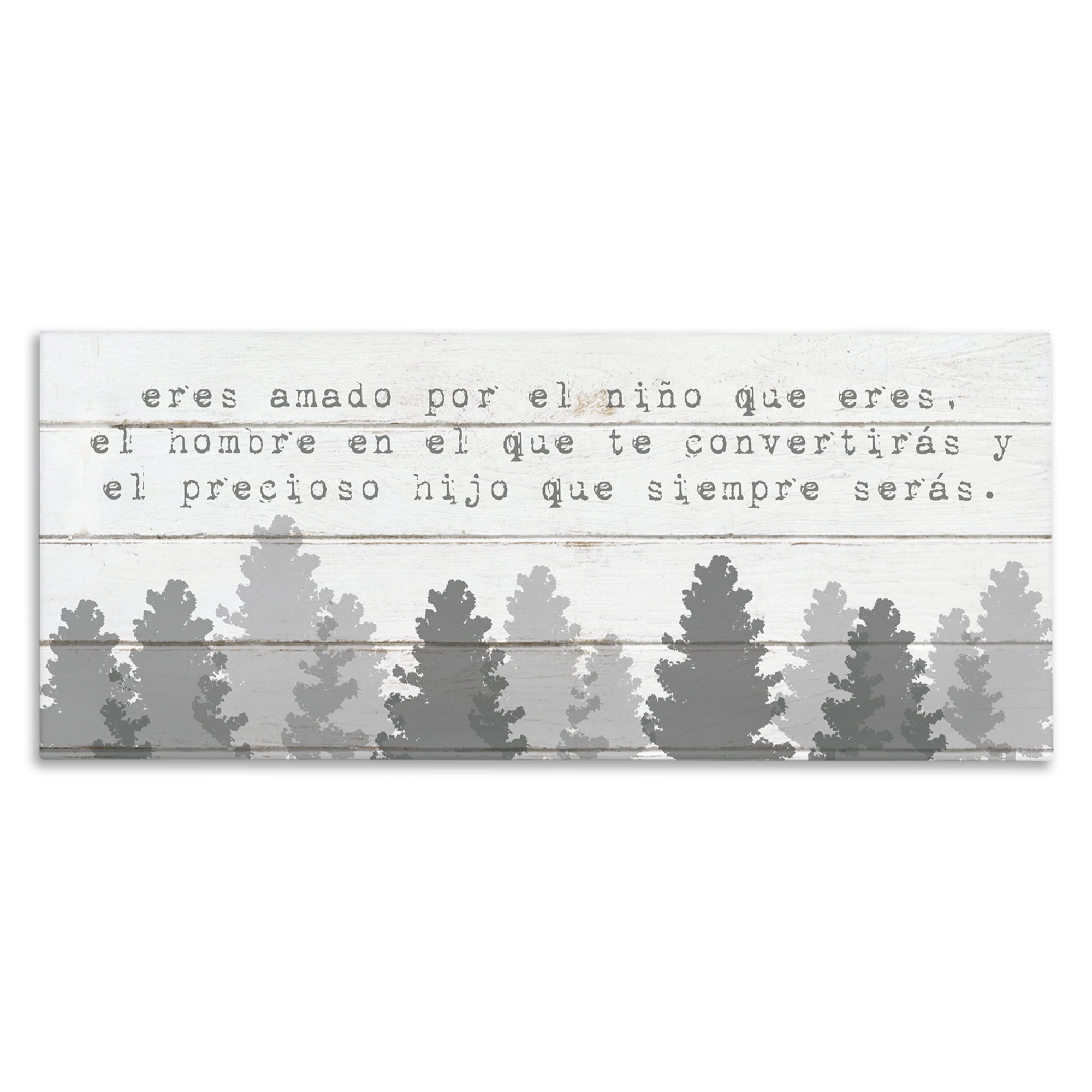Stupell Industries Amado Niño, Futuro Hombre Inspirational Quotes & Sayings Painting Wrapped Canvas Art Print Wall Art, 30 x 13