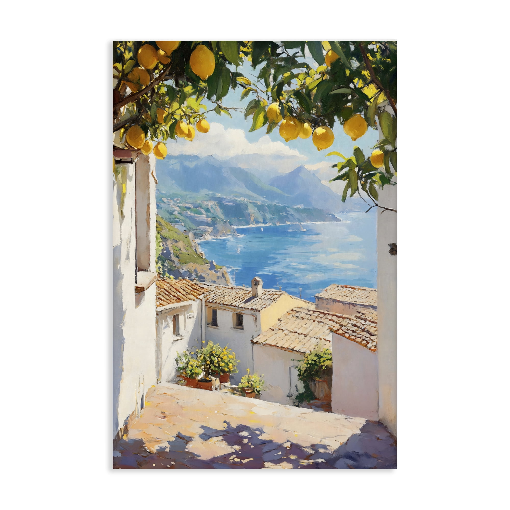 Stupell Industries Amalfi Coast Lemon Overhang Canvas Wall Art, design by LSR Design Studio