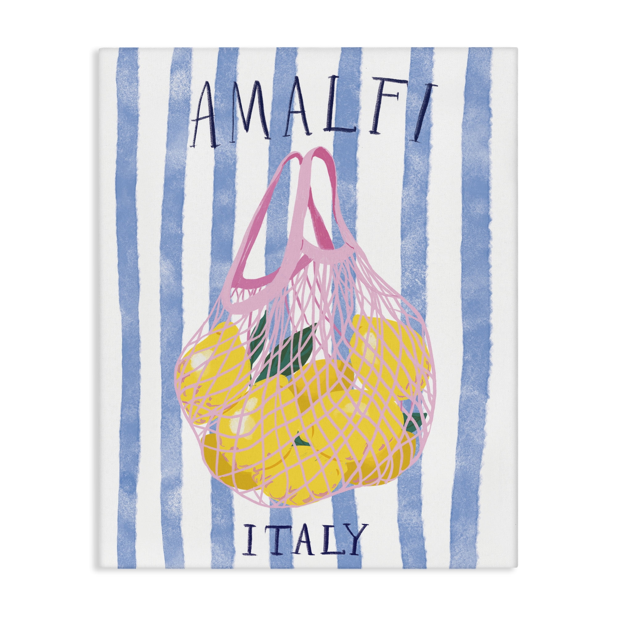 Stupell Industries Amalfi Italy Lemons Food & Beverage Painting Wrapped Canvas Art Print Wall Art, 16 x 20