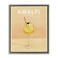 thumbnail image 1 of Stupell Industries Amalfi Italy with Cocktail Food & Beverage Painting Brown Floater Framed Canvas Art Print Wall Art, 17 x 21, 1 of 10