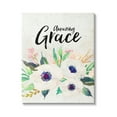 thumbnail image 1 of Stupell Industries Amazing Grace Calligraphy White Flower Blossom Botanicals Canvas Wall Art, 36 x 48, Design by Amy Brinkman, 1 of 5