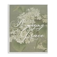 thumbnail image 1 of Amazing Grace Phrase Vintage White Flower Blossoms White Framed Giclee Art, 16 x 20, By Lil' Rue, 1 of 7