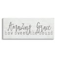 thumbnail image 1 of Stupell Industries Amazing Grace Spiritual Christian Phrase Grain Pattern Graphic Art Gallery Wrapped Canvas Print Wall Art, Design by Jaxn Blvd., 1 of 5