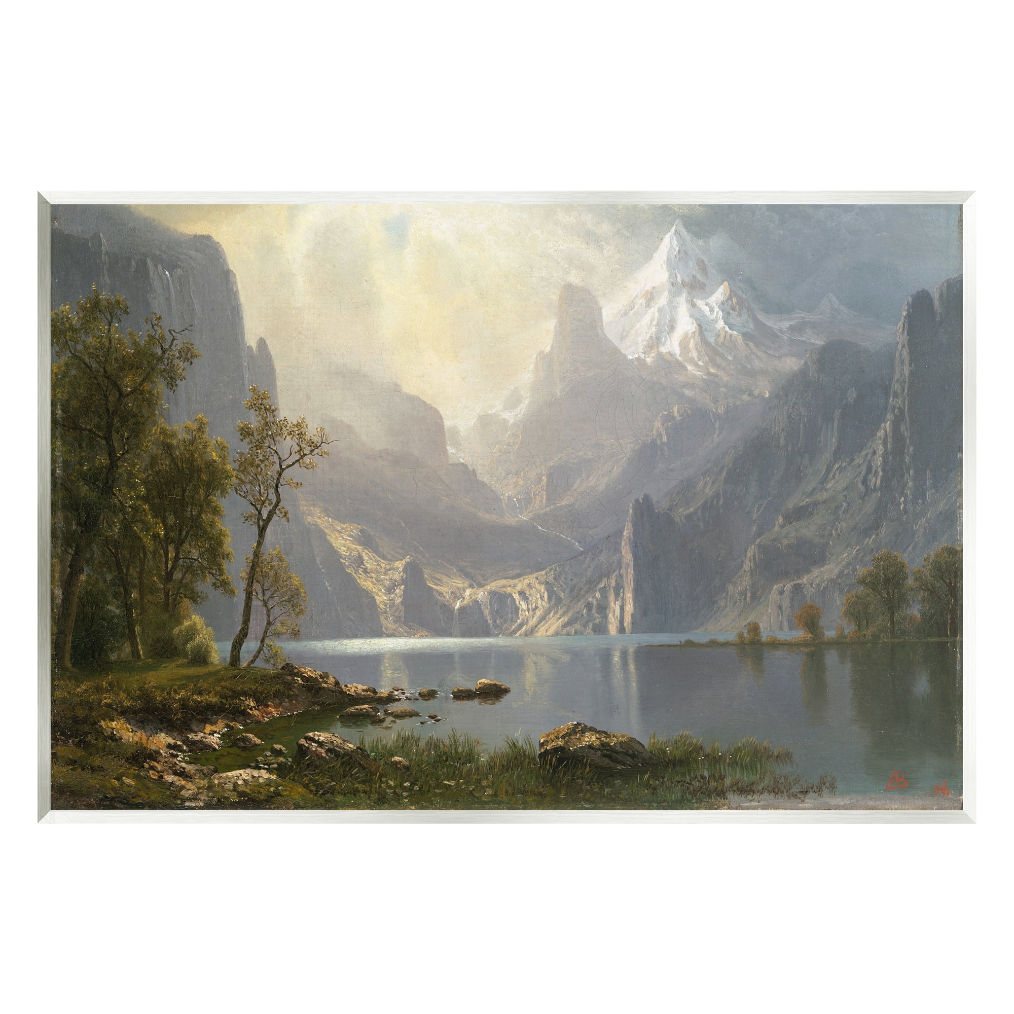 Stupell Industries American Landscape Classic Albert Bierstadt Luminous Painting Painting Unframed Art Print Wall Art, Design by one1000paintings