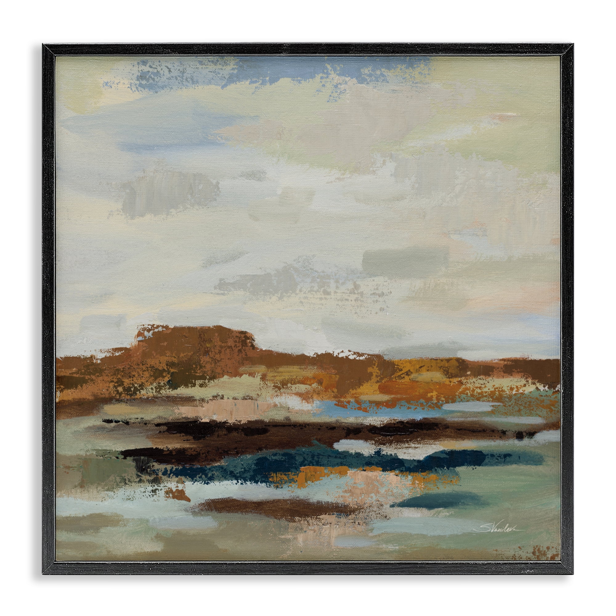 Stupell Industries American West Abstract Black Framed Giclee Art, design by Silvia Vassileva