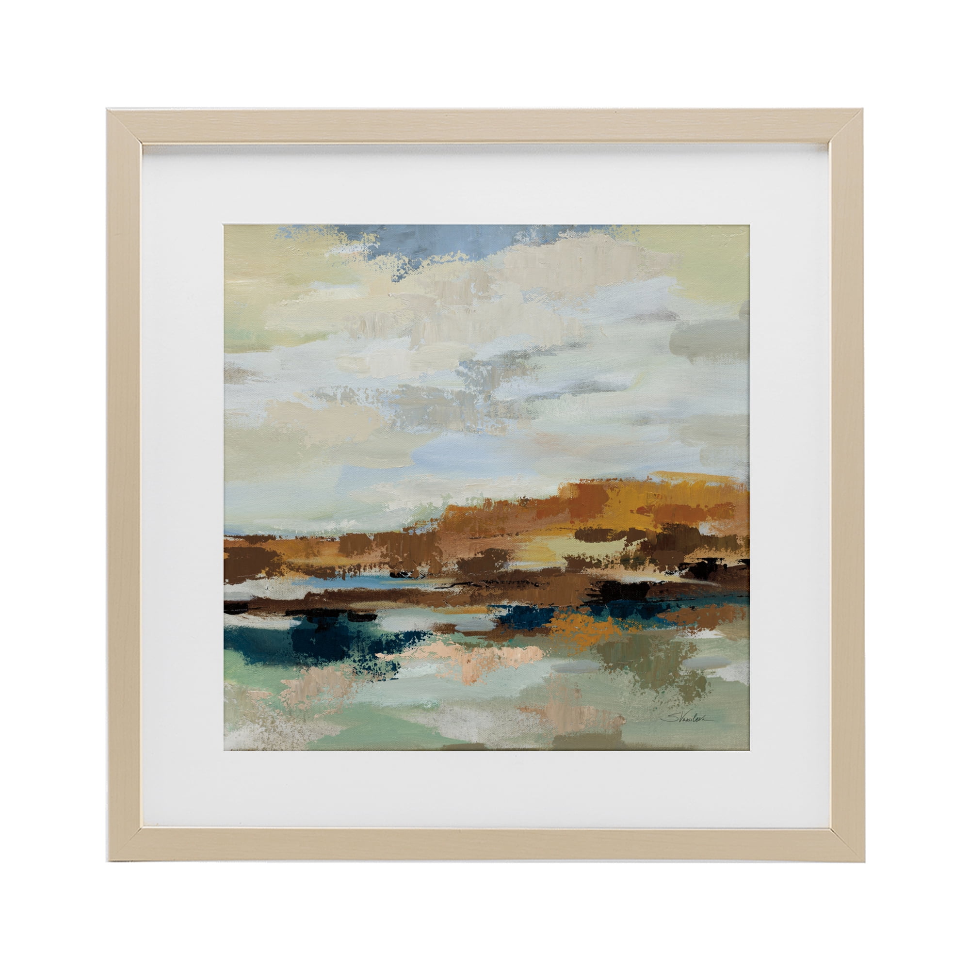 Stupell Industries American West Distortion Birch Framed Print Under Glass, design by Silvia Vassileva