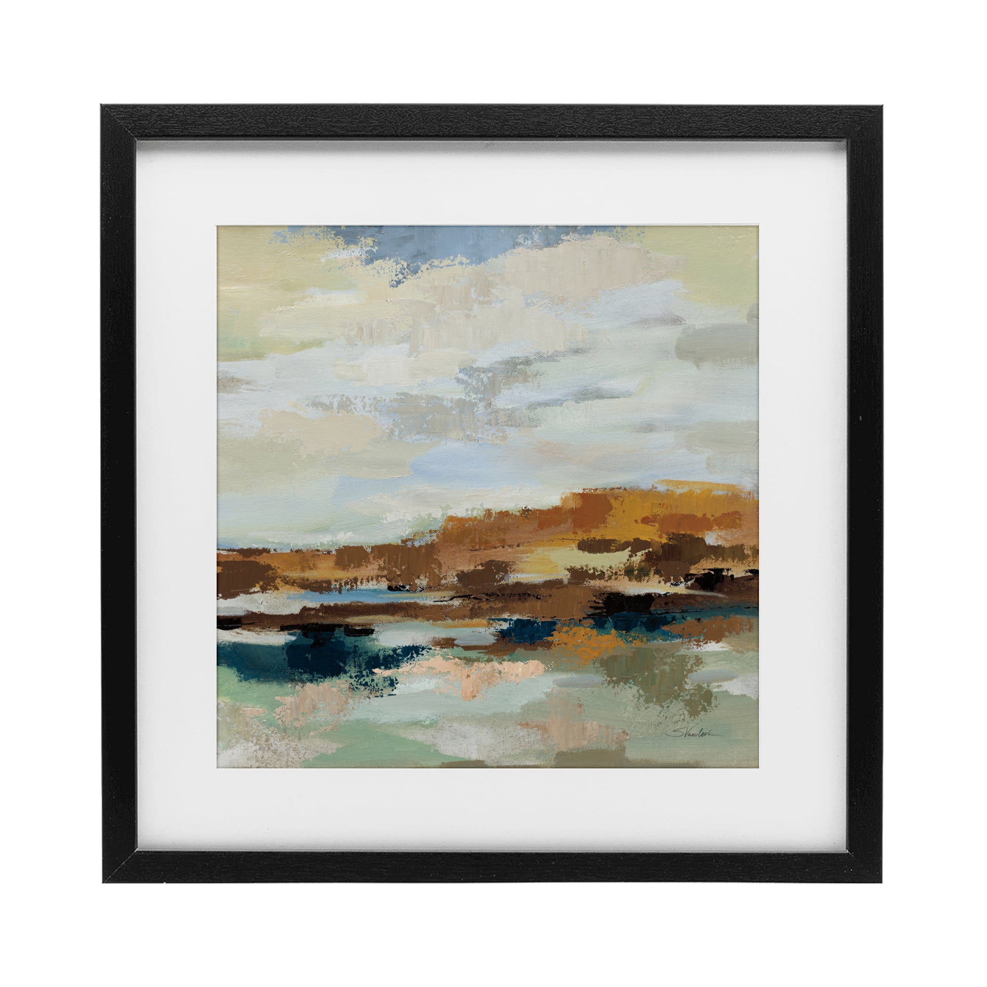 Stupell Industries American West Distortion Black Framed Print Under Glass, design by Silvia Vassileva