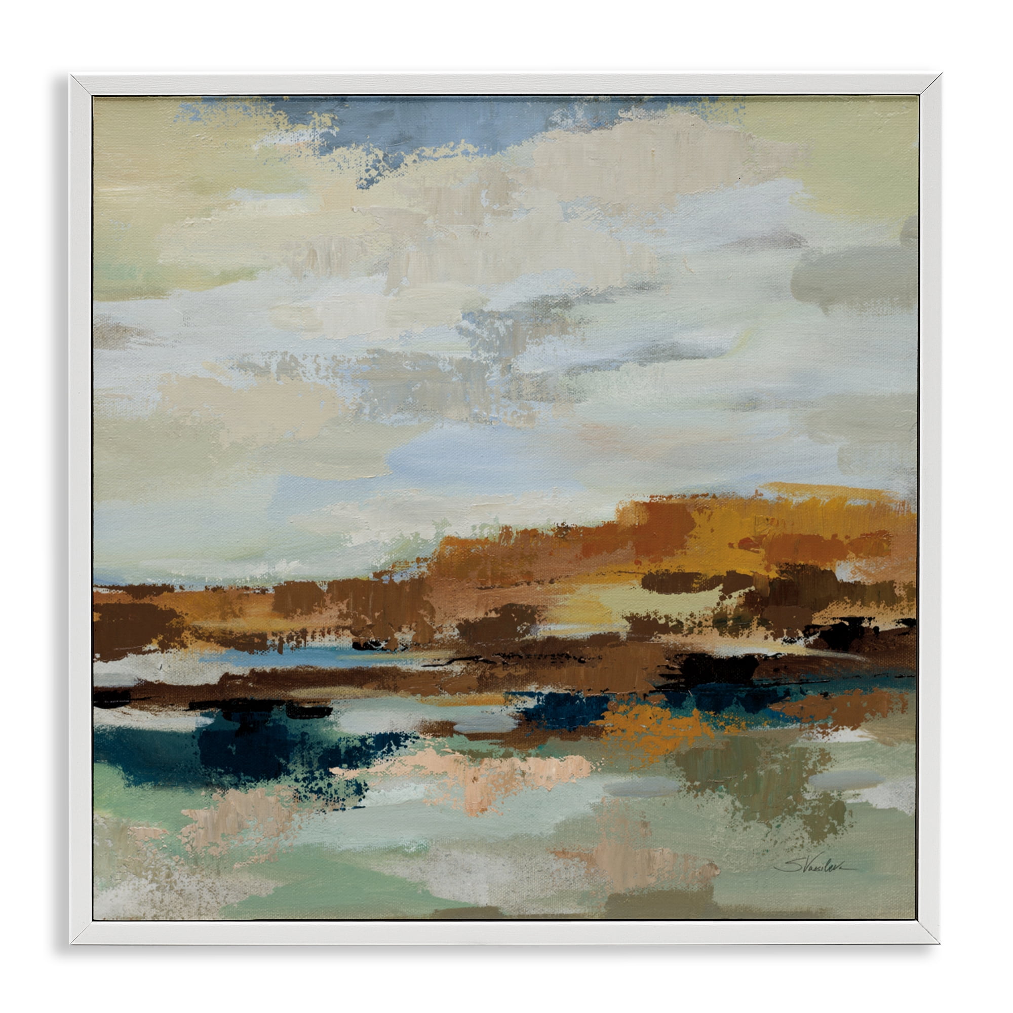 Stupell Industries American West Distortion White Framed Giclee Art, design by Silvia Vassileva